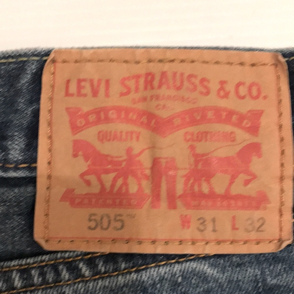 Levi Strauss & Co Men’s 505 Jeans Mens Size 35 W 32 L - Picture 2 of 8
